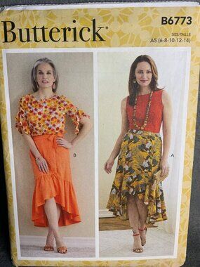 Butterick Misses Skirt Sewing Pattern Size 6 8 10 12 14 B6773 - uncut